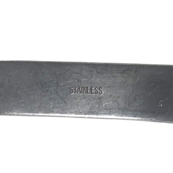 Vintage Maroon Bakelite Style Handles Stanhome Spatula & Large Slotted Spoon Set - Picture 8 of 11